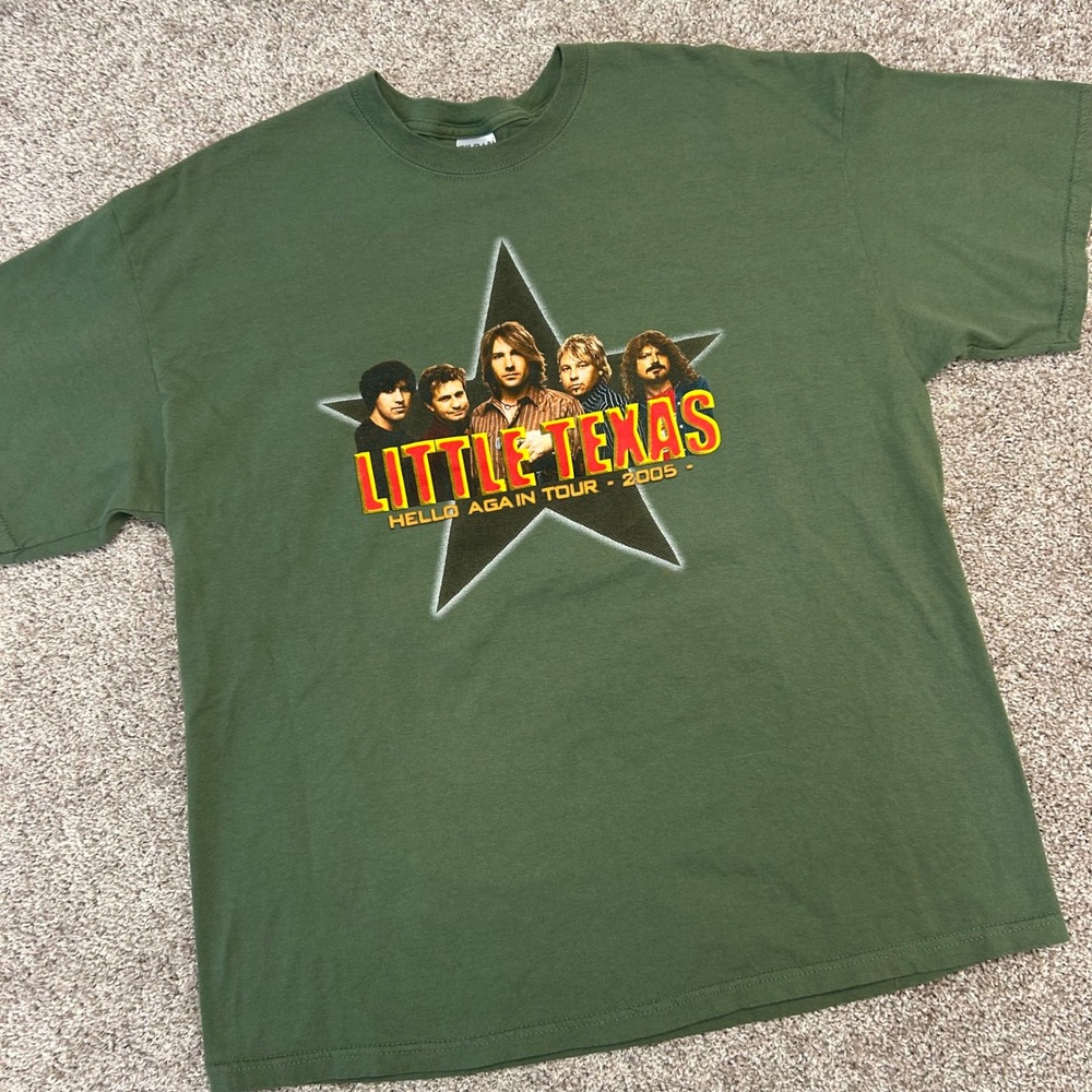 Little Texas Hello Again Tour Shirt 2005 Vintage y2k Men Size XL Bank Music